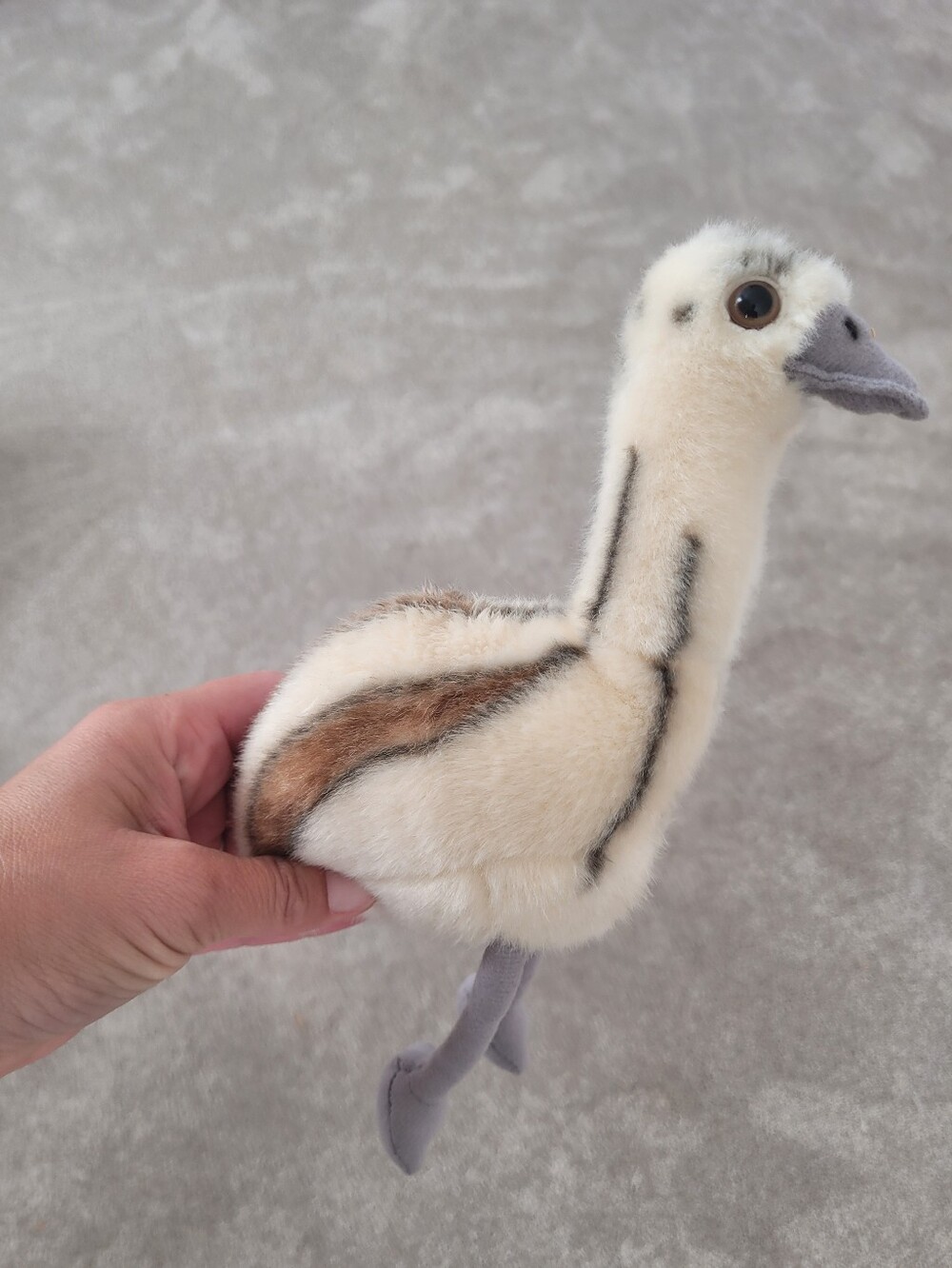 Dinki Di Plush Baby Bird Toy - Cream and Brown Decorative Pet Plush